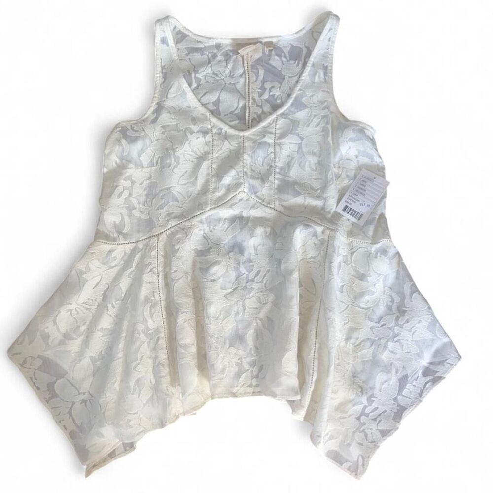 Anthropologie Women's Cream Blouse